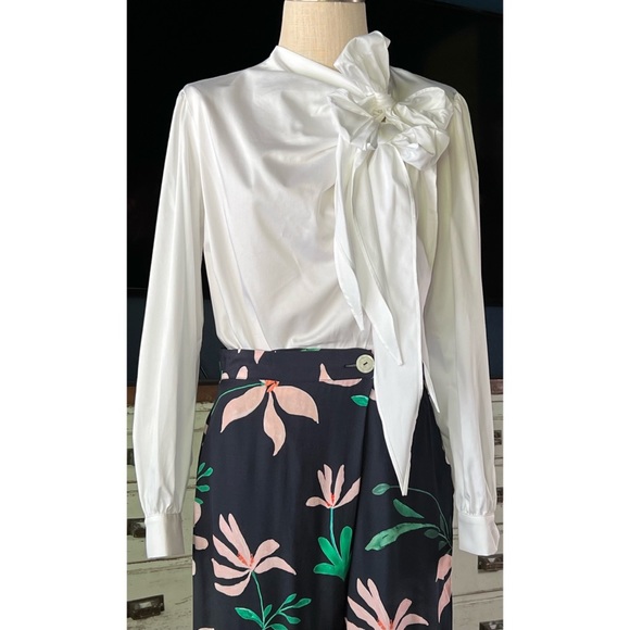 Anthropologie Maeve Poplin White Blouse M - Picture 11 of 14